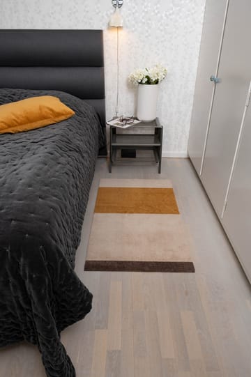 Stripes Flurteppich horizontal - Ivory-dijon-brown, 67 x 120cm - tica copenhagen