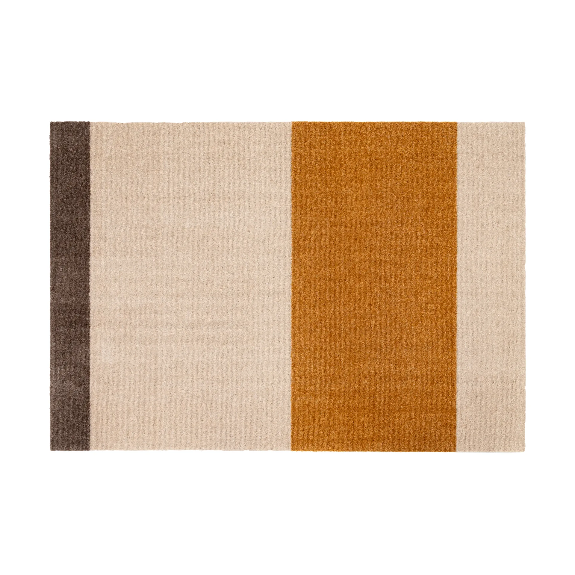Stripes Flurteppich horizontal, Ivory-dijon-brown, 90 x 130cm tica copenhagen