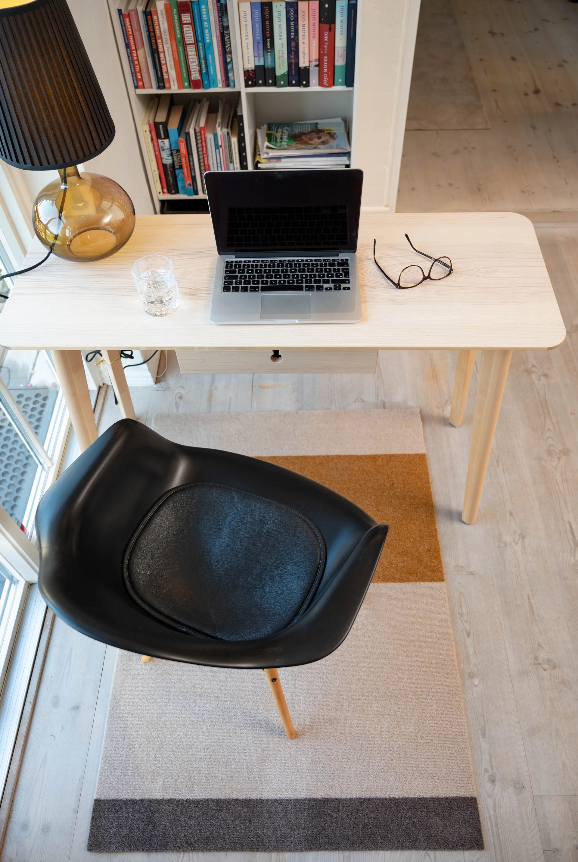 Stripes Flurteppich horizontal, Ivory-dijon-brown, 90 x 130cm tica copenhagen