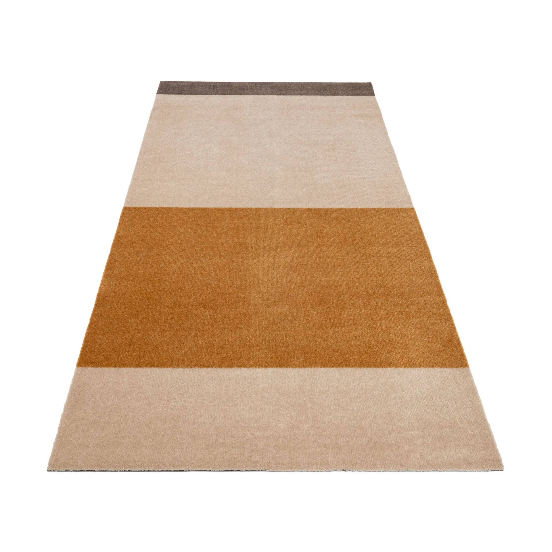 Stripes Flurteppich horizontal, Ivory-dijon-brown, 90 x 200cm tica copenhagen
