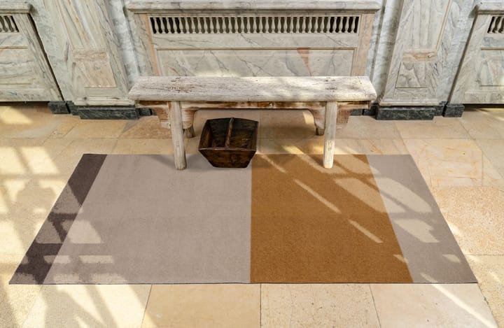 Stripes Flurteppich horizontal, Ivory-dijon-brown, 90 x 200cm tica copenhagen