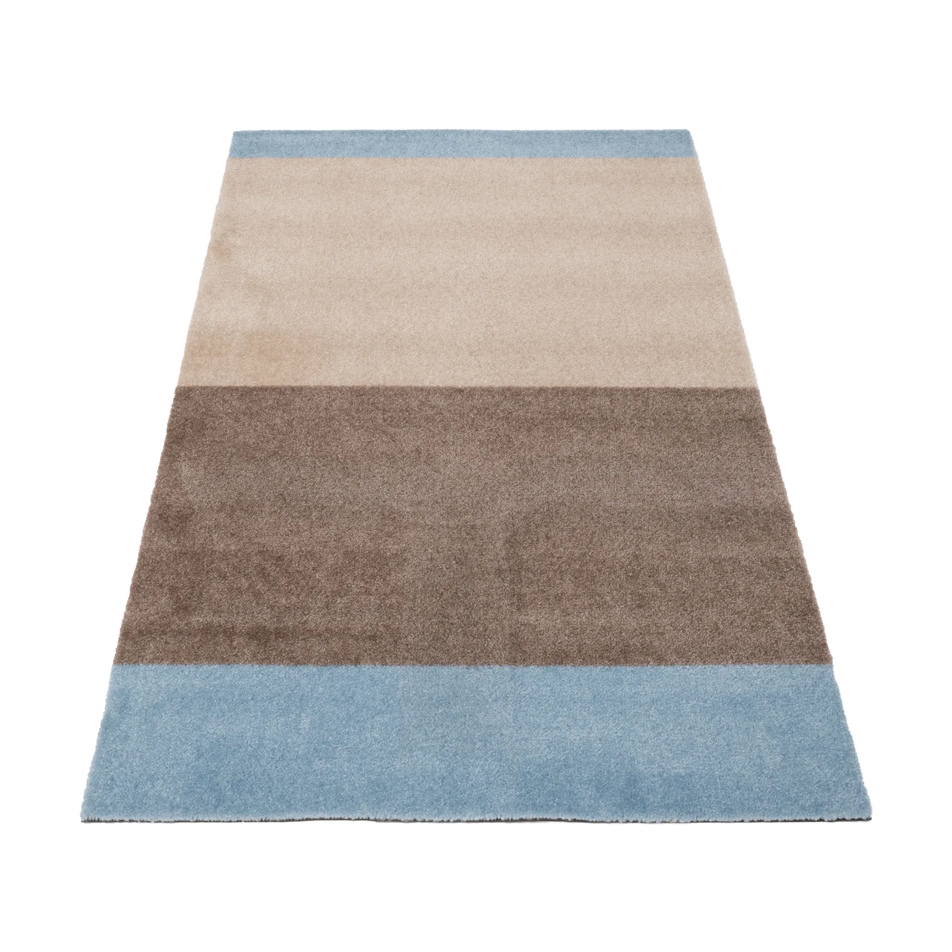 Stripes Flurteppich horizontal, Ivory-sand-blue, 67x120 cm tica copenhagen