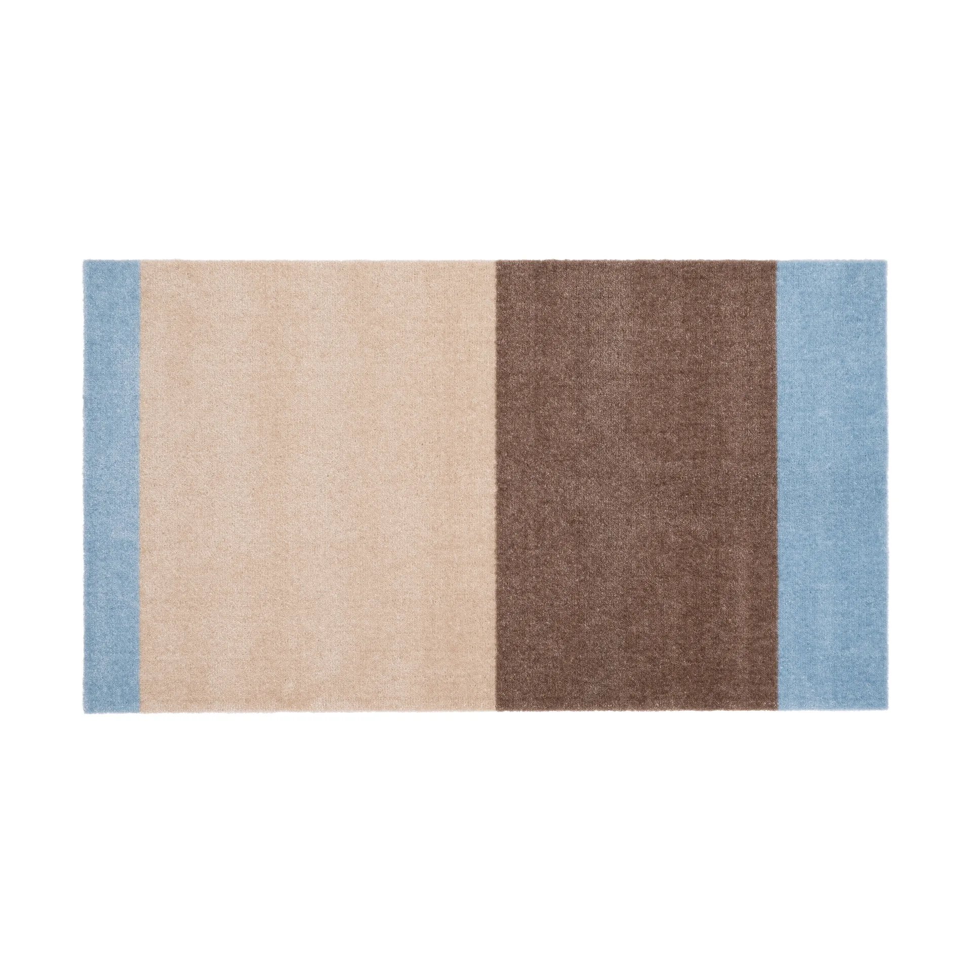 Stripes Flurteppich horizontal, Ivory-sand-blue, 67x120 cm tica copenhagen