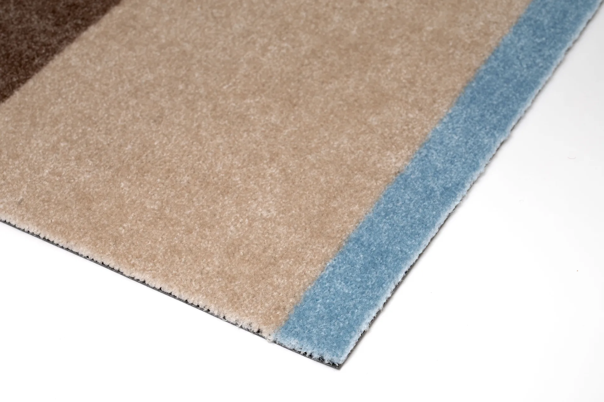 Stripes Flurteppich horizontal, Ivory-sand-blue, 67x120 cm tica copenhagen