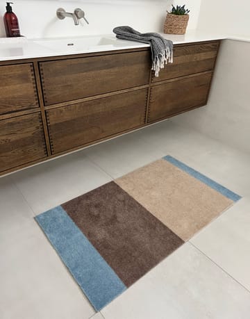 Stripes Flurteppich horizontal - Ivory-sand-blue, 67x120 cm - tica copenhagen