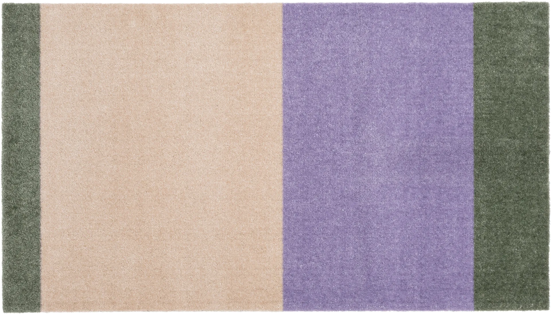 Stripes Flurteppich horizontal, Lilac-ivory-green, 67x120 cm tica copenhagen