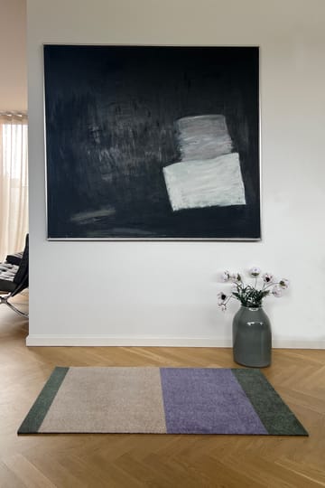 Stripes Flurteppich horizontal - Lilac-ivory-green, 67x120 cm - tica copenhagen
