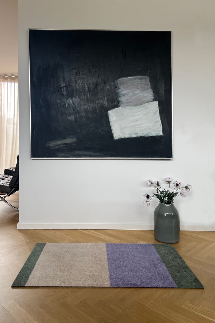 Stripes Flurteppich horizontal, Lilac-ivory-green, 67x120 cm tica copenhagen