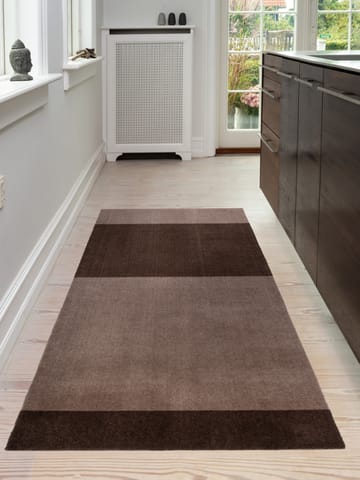 Stripes Flurteppich horizontal - Sand-brown, 90 x 200cm - tica copenhagen