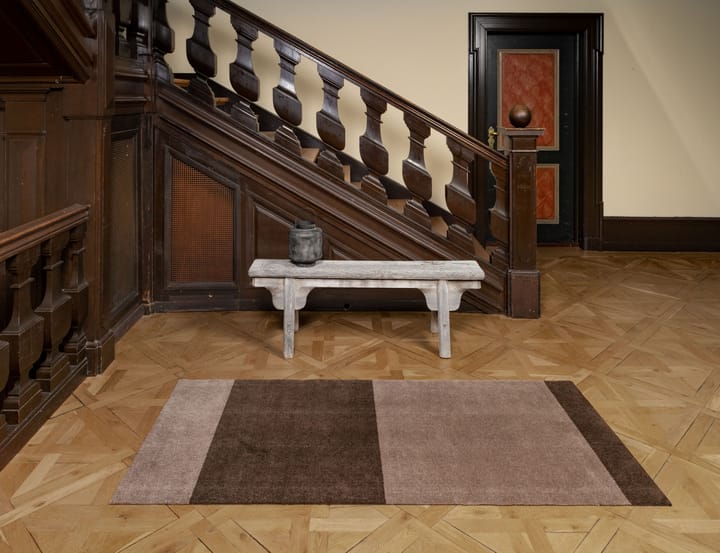 Stripes Flurteppich horizontal, Sand-brown, 90 x 200cm tica copenhagen