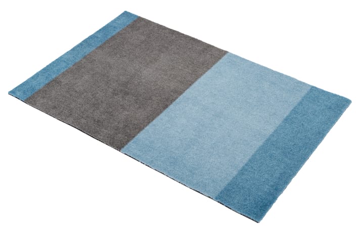 Stripes horizontal Fußabstreifer, Blue-steel grey, 60 x 90cm tica copenhagen