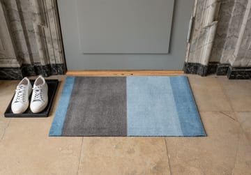 Stripes horizontal Fußabstreifer - Blue-steel grey, 60 x 90cm - tica copenhagen