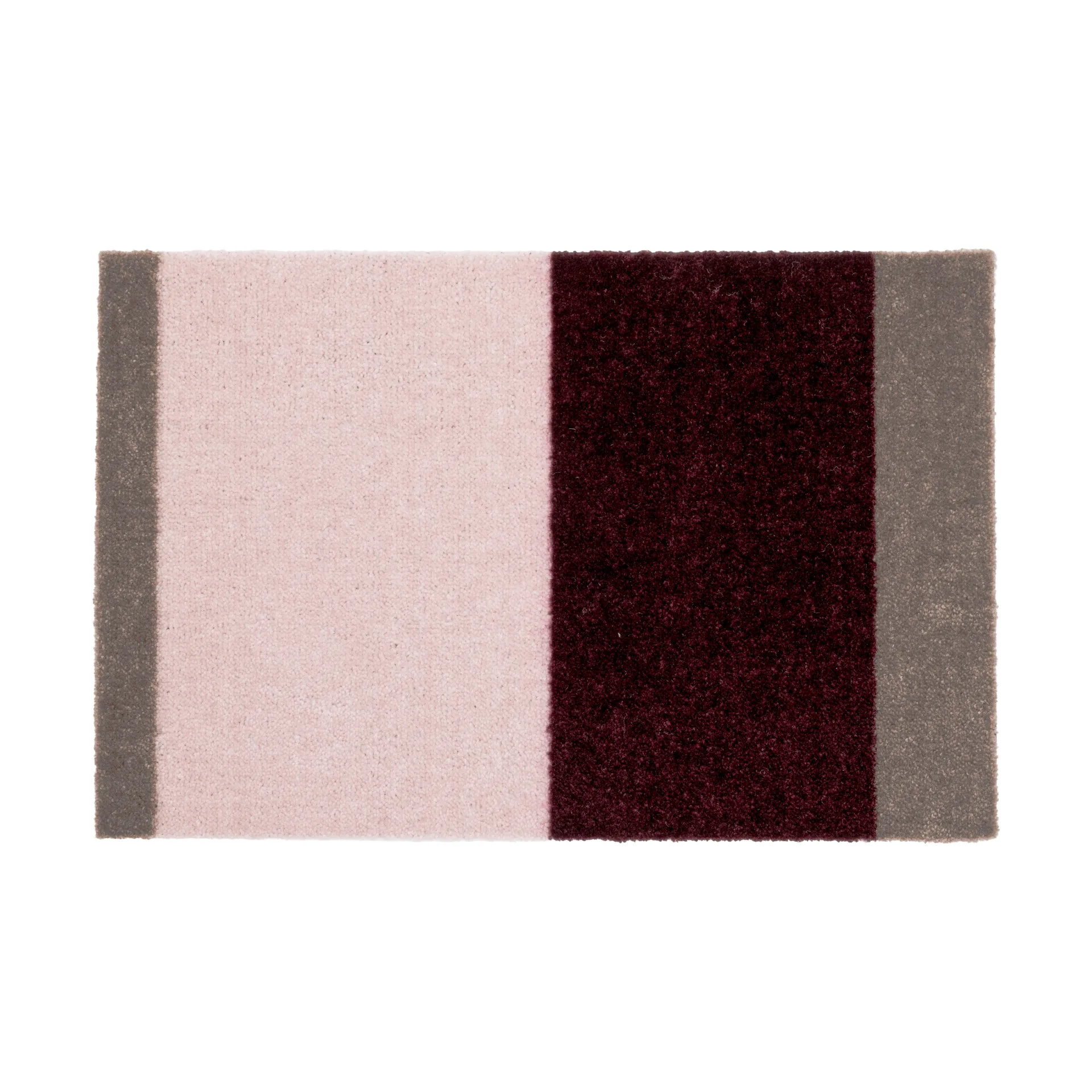 Stripes horizontal Fußabstreifer, Bordeaux-rose-sand, 40x60 cm tica copenhagen
