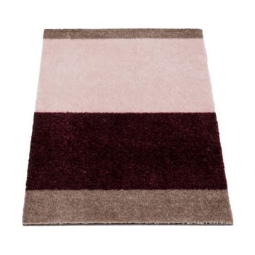 Stripes horizontal Fußabstreifer - Bordeaux-rose-sand, 40x60 cm - tica copenhagen
