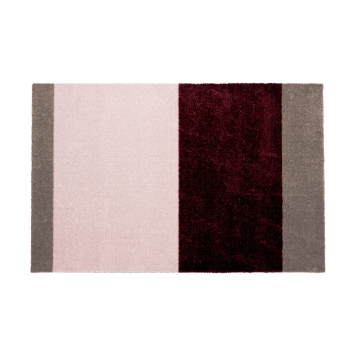 Stripes horizontal Fußabstreifer - Bordeaux-rose-sand, 60x90 cm - Tica copenhagen