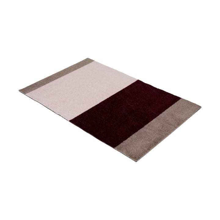 Stripes horizontal Fußabstreifer, Bordeaux-rose-sand, 60x90 cm tica copenhagen