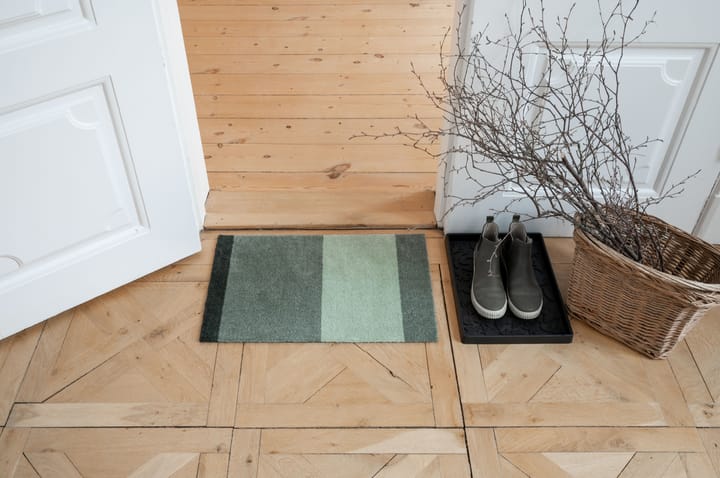 Stripes horizontal Fußabstreifer, Green, 40 x 60cm tica copenhagen