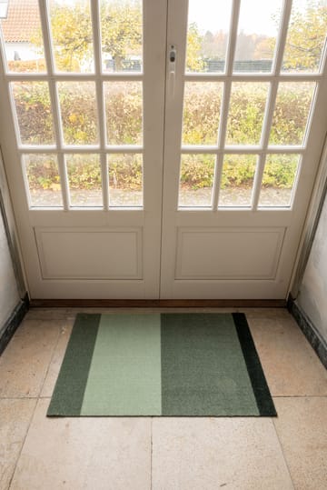 Stripes horizontal Fußabstreifer - Green, 60 x 90cm - tica copenhagen