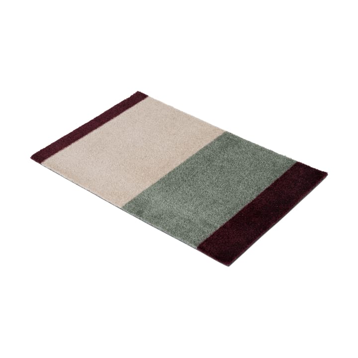 Stripes horizontal Fußabstreifer, Green-ivory-bordeaux, 40x60 cm tica copenhagen