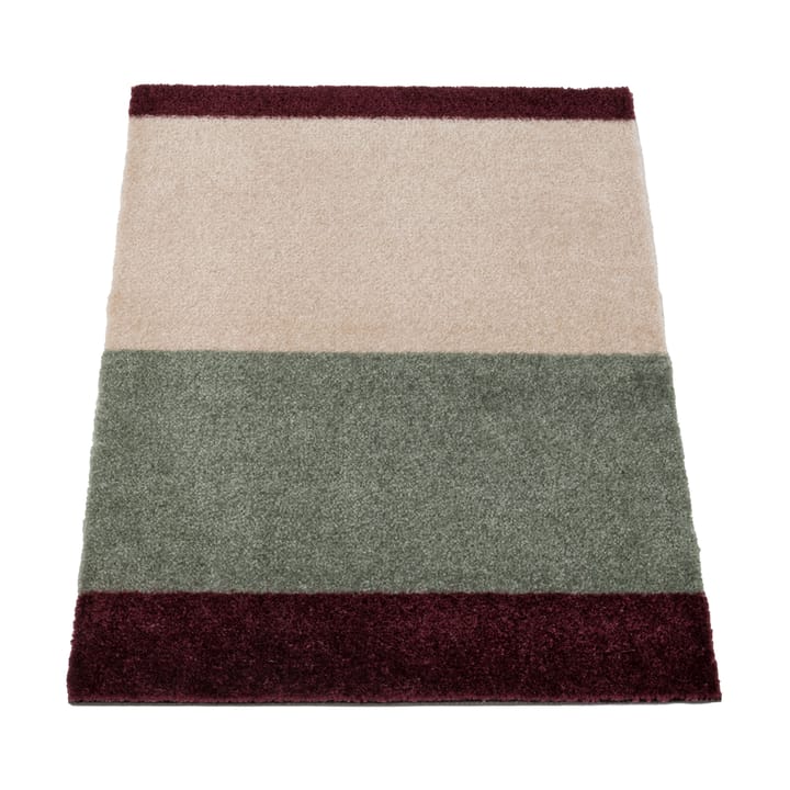 Stripes horizontal Fußabstreifer, Green-ivory-bordeaux, 40x60 cm tica copenhagen
