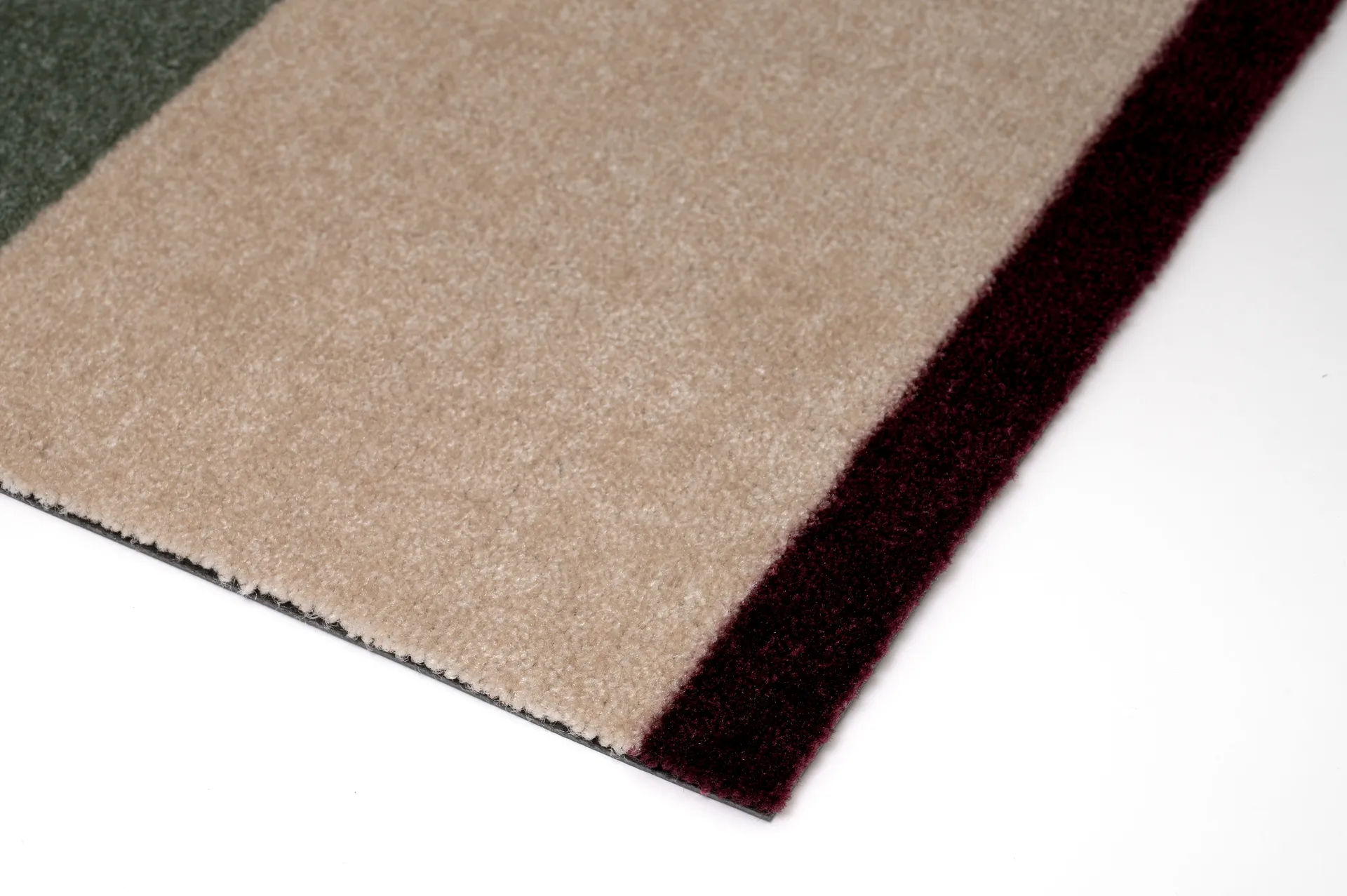 Stripes horizontal Fußabstreifer, Green-ivory-bordeaux, 40x60 cm tica copenhagen