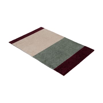 Stripes horizontal Fußabstreifer - Green-ivory-bordeaux, 60x90 cm - tica copenhagen