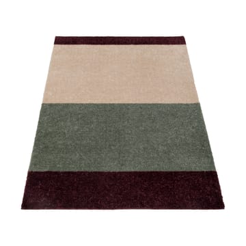 Stripes horizontal Fußabstreifer - Green-ivory-bordeaux, 60x90 cm - tica copenhagen