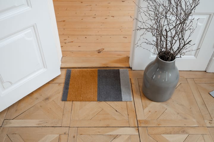 Stripes horizontal Fußabstreifer, Grey-grey-dijon, 40 x 60cm tica copenhagen