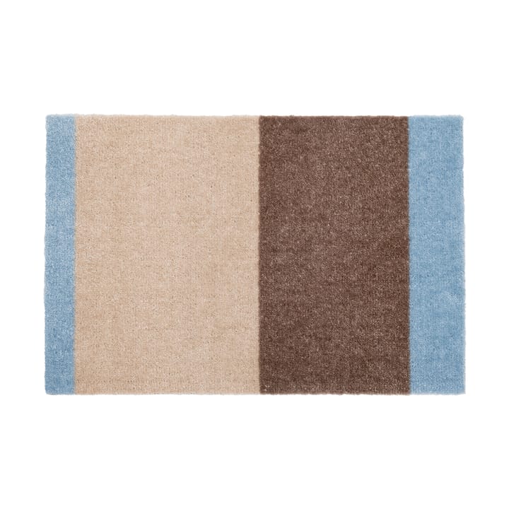 Stripes horizontal Fußabstreifer - Ivory-sand-blue, 40x60 cm - Tica copenhagen