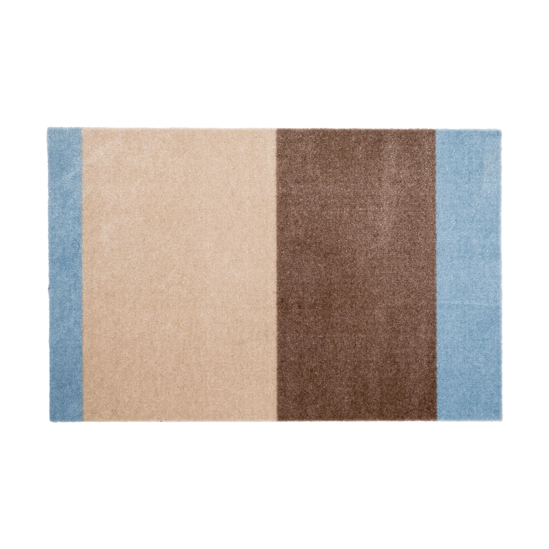 Stripes horizontal Fußabstreifer, Ivory-sand-blue, 60x90 cm tica copenhagen