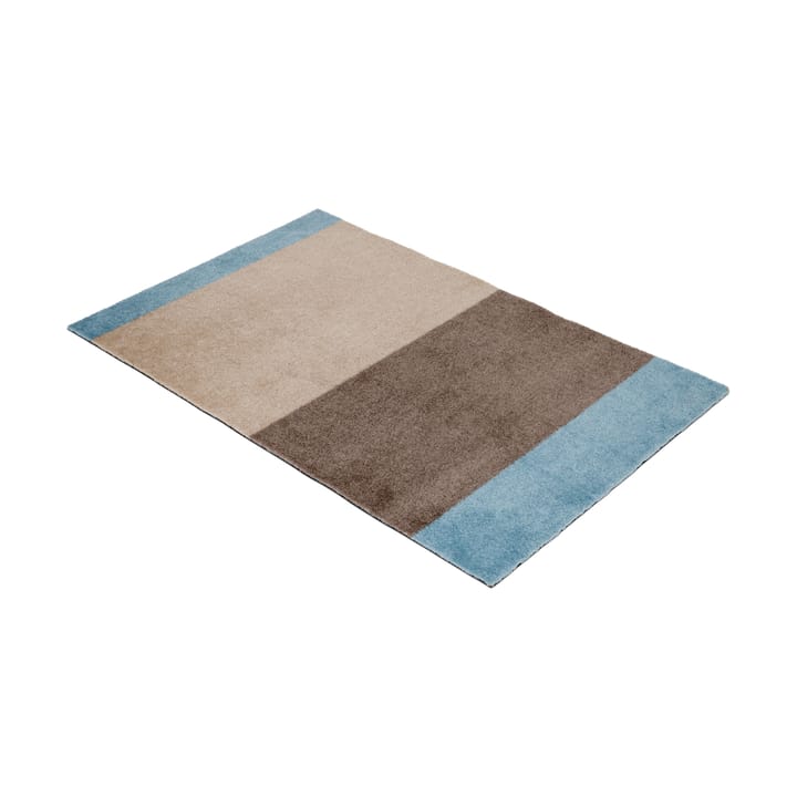Stripes horizontal Fußabstreifer, Ivory-sand-blue, 60x90 cm tica copenhagen
