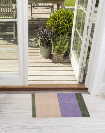Stripes horizontal Fußabstreifer - Lilac-ivory-green, 40x60 cm - tica copenhagen