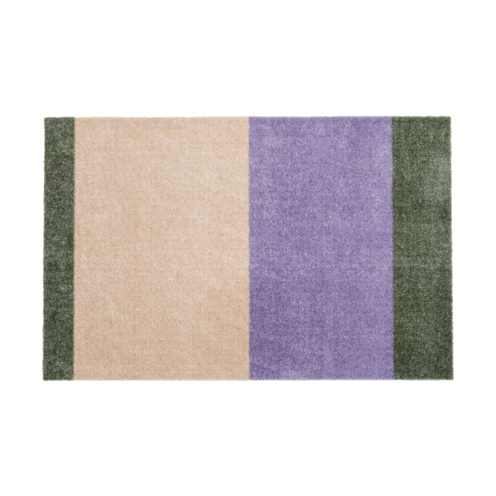 Stripes horizontal Fußabstreifer - Lilac-ivory-green, 60x90 cm - Tica copenhagen