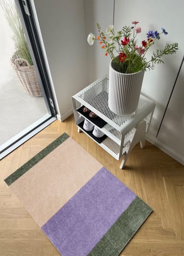 Stripes horizontal Fußabstreifer - Lilac-ivory-green, 60x90 cm - tica copenhagen
