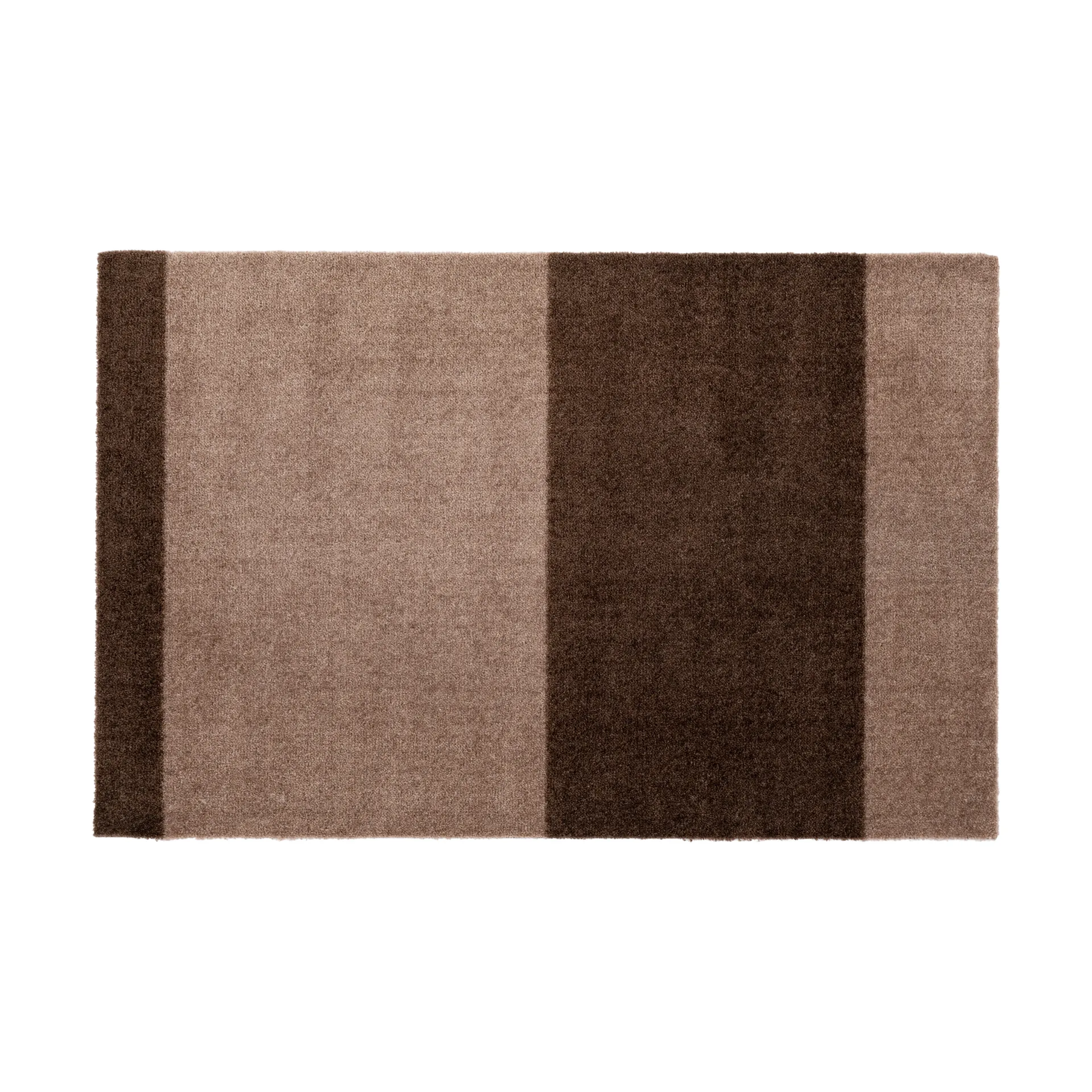Stripes horizontal Fußabstreifer, Sand-brown, 60 x 90cm tica copenhagen