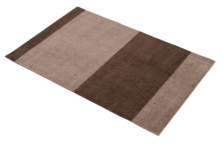 Stripes horizontal Fußabstreifer, Sand-brown, 60 x 90cm tica copenhagen