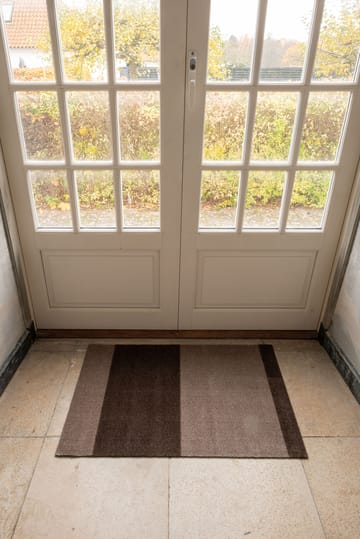 Stripes horizontal Fußabstreifer - Sand-brown, 60 x 90cm - tica copenhagen