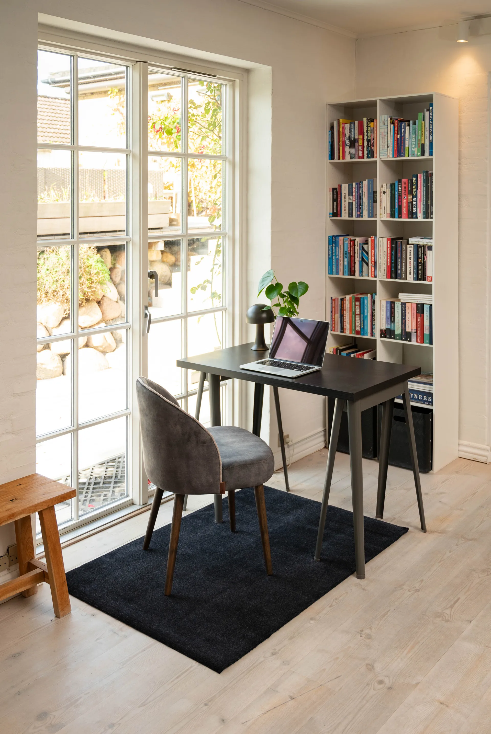 Unicolor Flurteppich, Black, 90 x 130cm tica copenhagen