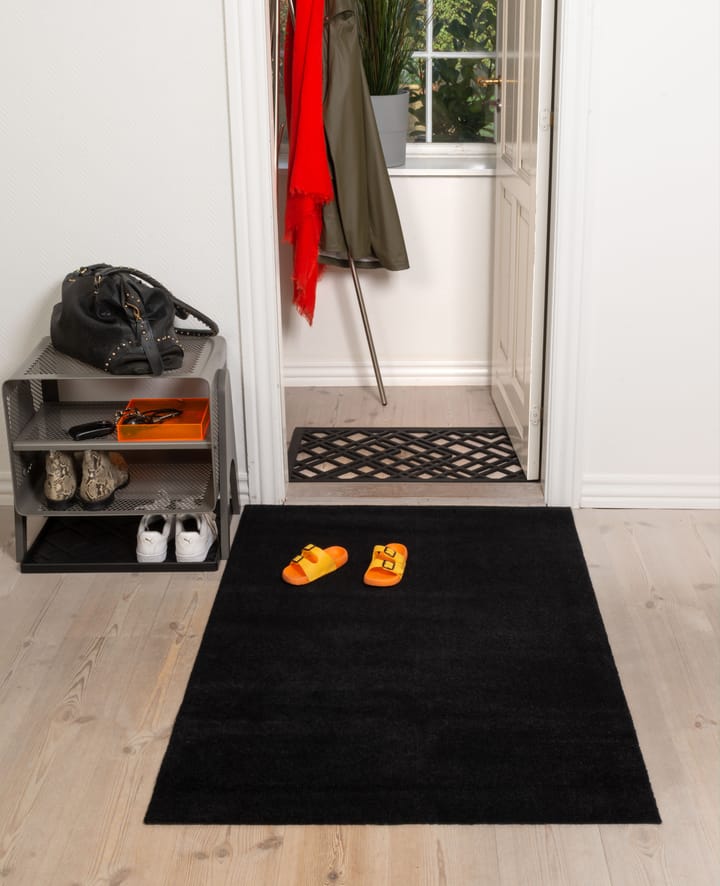 Unicolor Flurteppich, Black, 90 x 130cm tica copenhagen