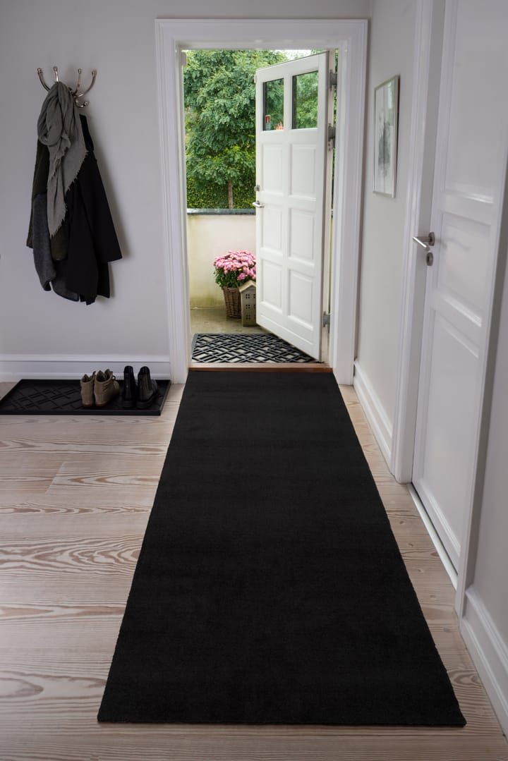 Unicolor Flurteppich, Black, 90 x 200cm tica copenhagen