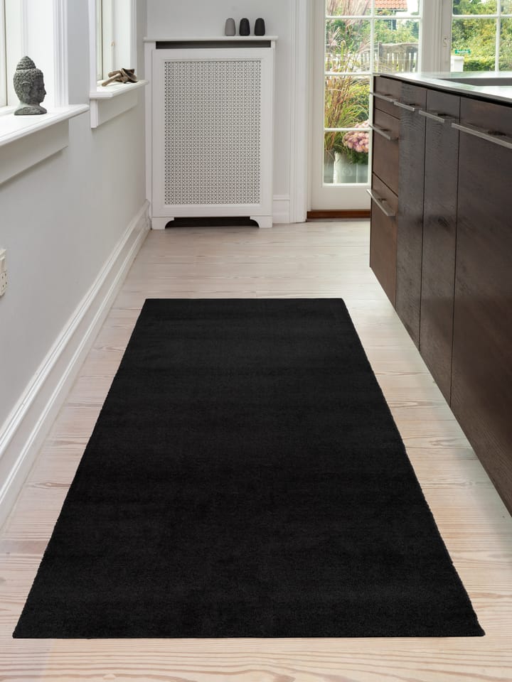 Unicolor Flurteppich, Black, 90 x 200cm tica copenhagen