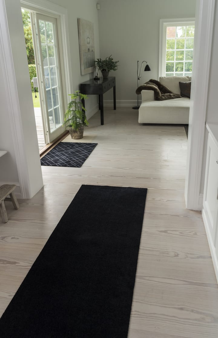 Unicolor Flurteppich, Black, 90 x 200cm tica copenhagen