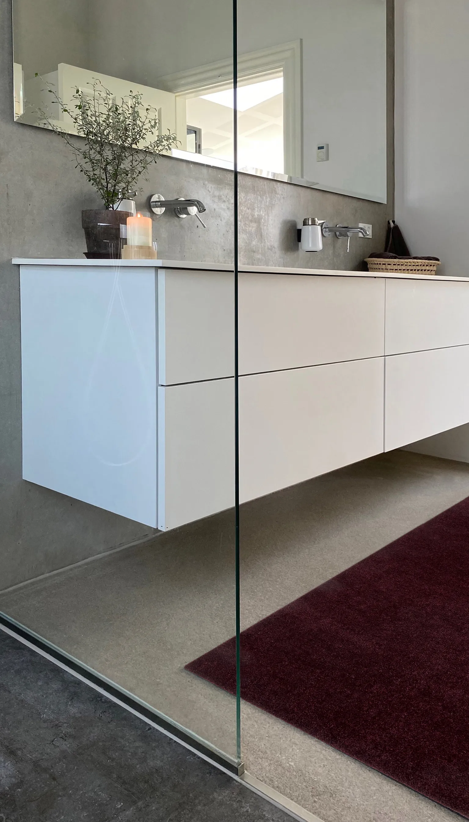 Unicolor Flurteppich, Bordeaux, 67x120 cm tica copenhagen