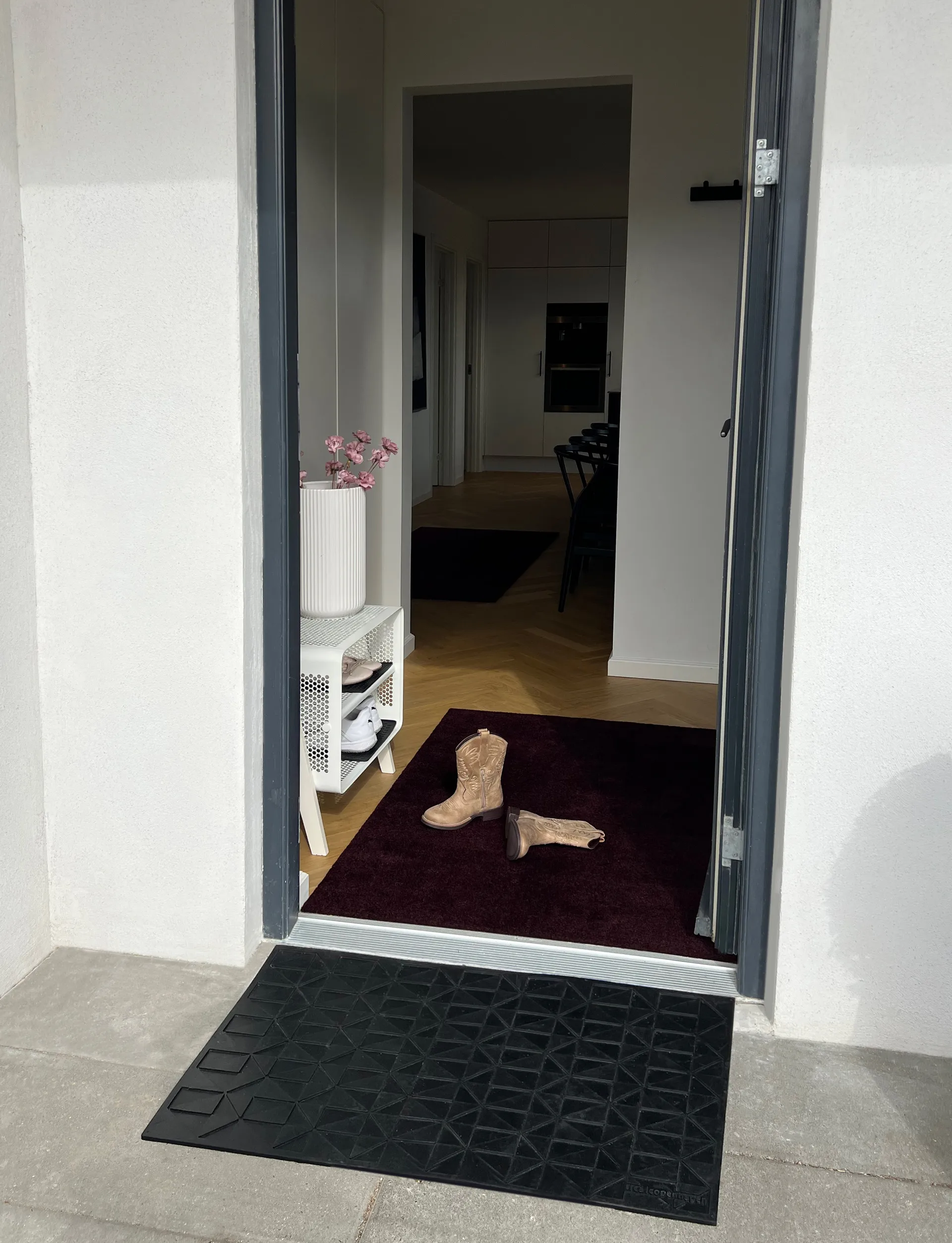 Unicolor Flurteppich, Bordeaux, 90x130 cm tica copenhagen