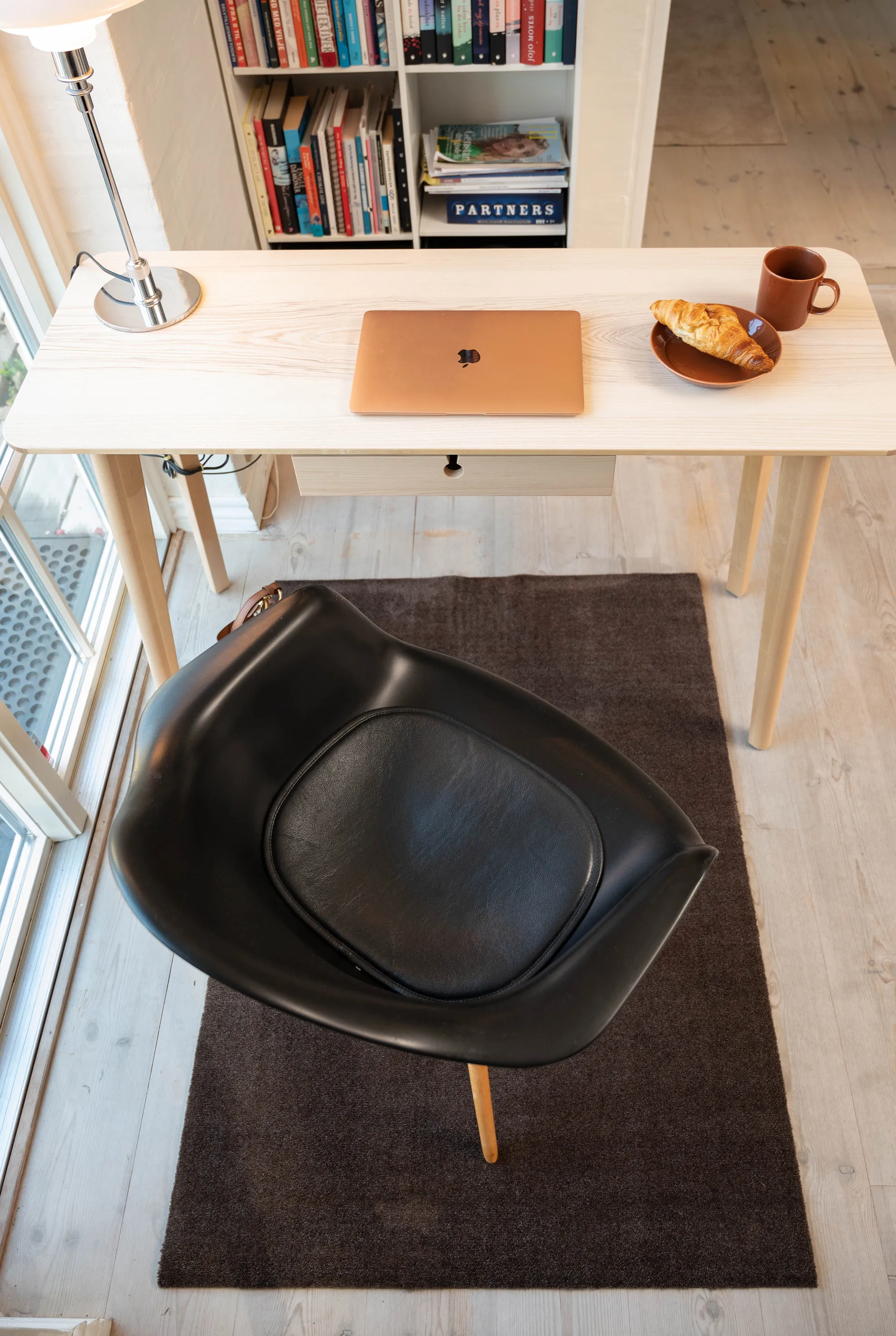 Unicolor Flurteppich, Brown, 90 x 130cm tica copenhagen