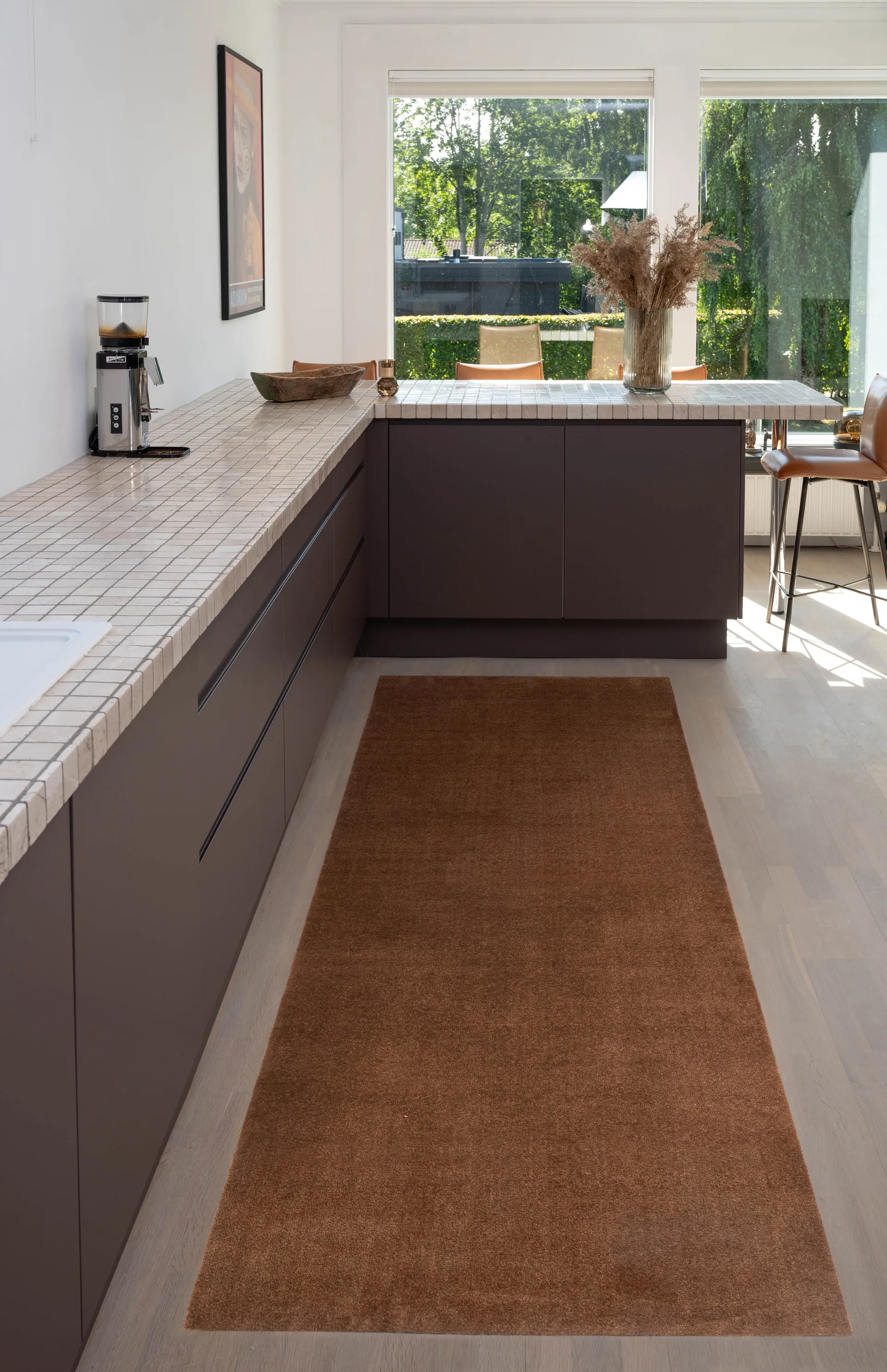 Unicolor Flurteppich, Cognac, 100x300 cm tica copenhagen