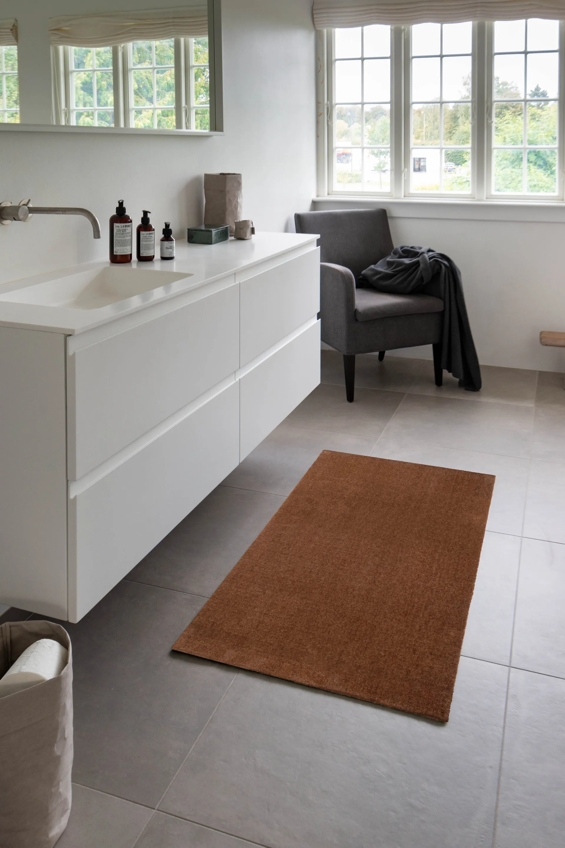 Unicolor Flurteppich, Cognac, 67x120 cm tica copenhagen