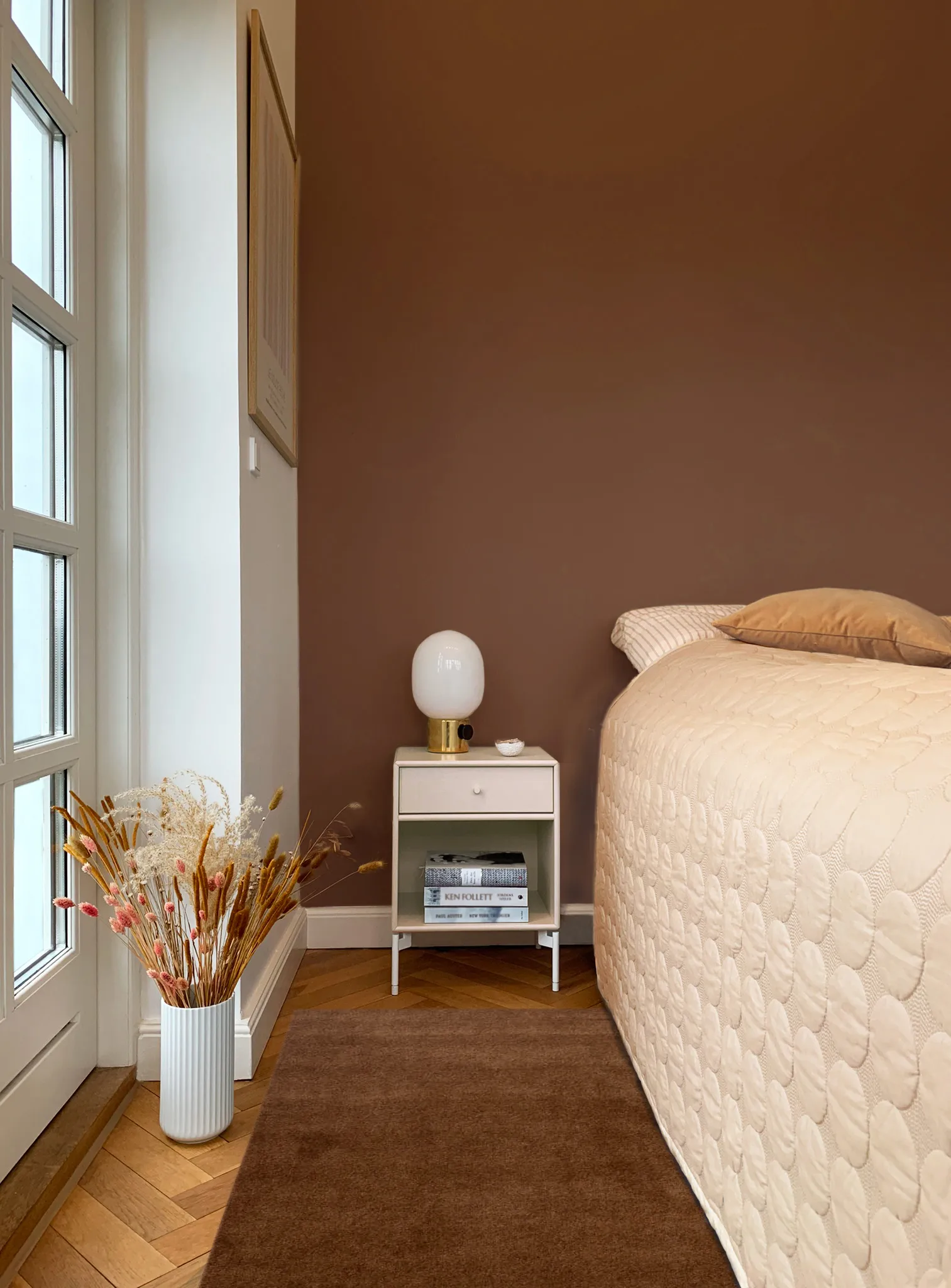 Unicolor Flurteppich, Cognac, 67x120 cm tica copenhagen