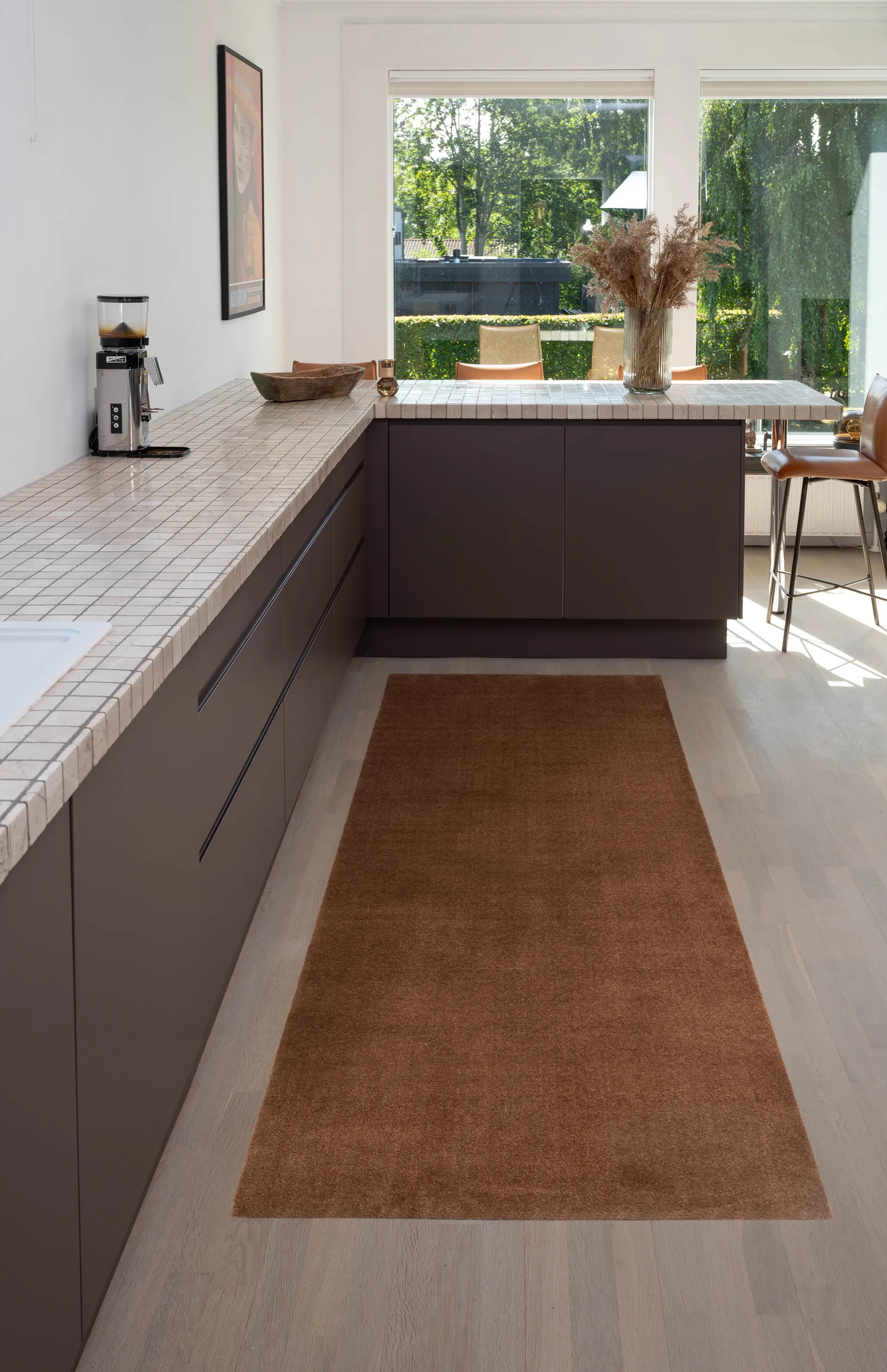 Unicolor Flurteppich, Cognac, 90x200 cm tica copenhagen