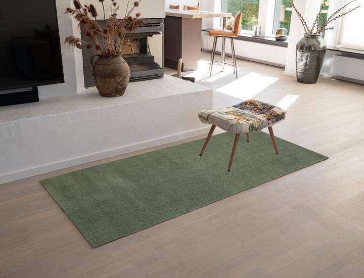 Unicolor Flurteppich, Dusty green, 90 x 200cm tica copenhagen